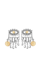 Eye-KAF Earrings, 18K Yellow Gold & Sterling Silver